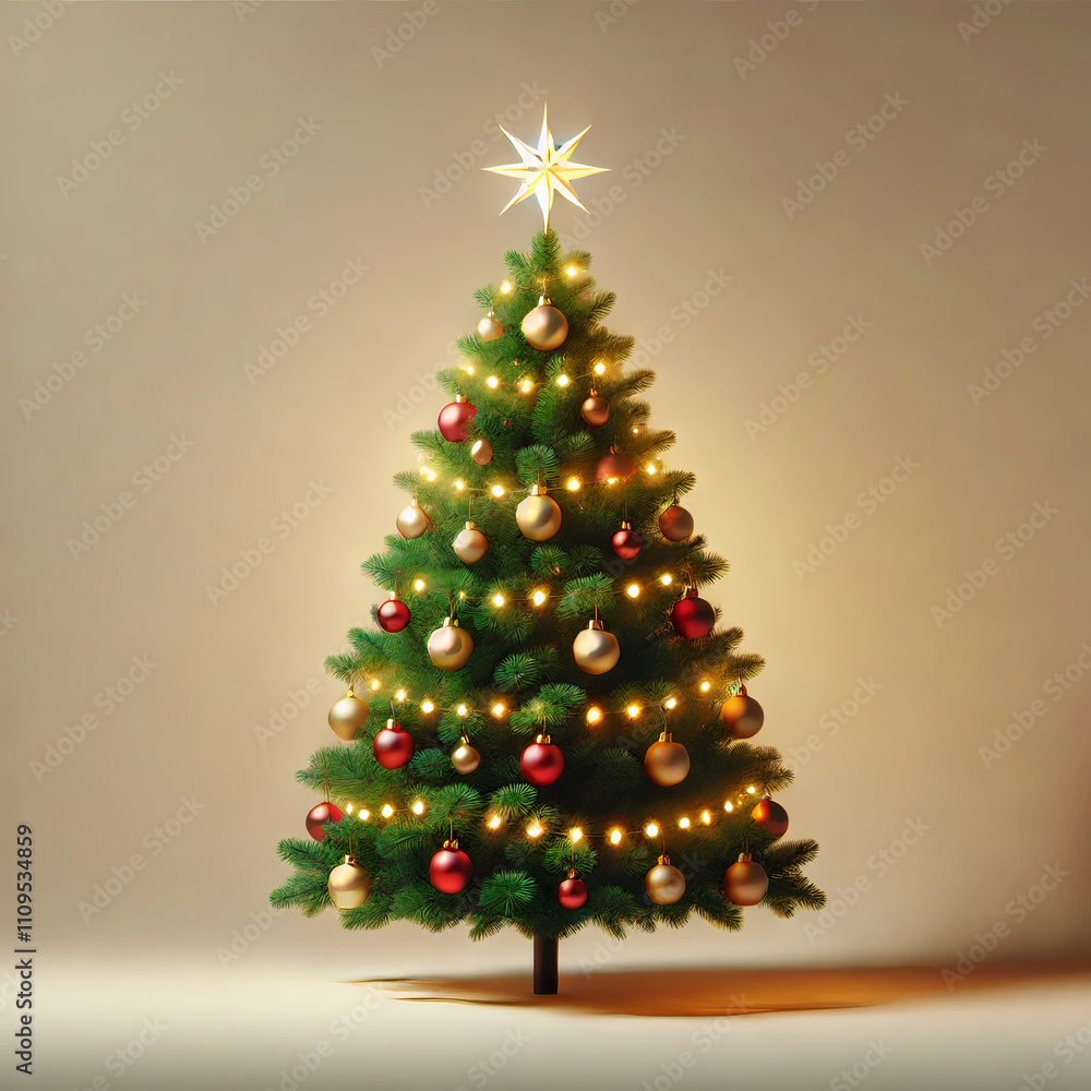Fototapeta premium Holiday Christmas tree