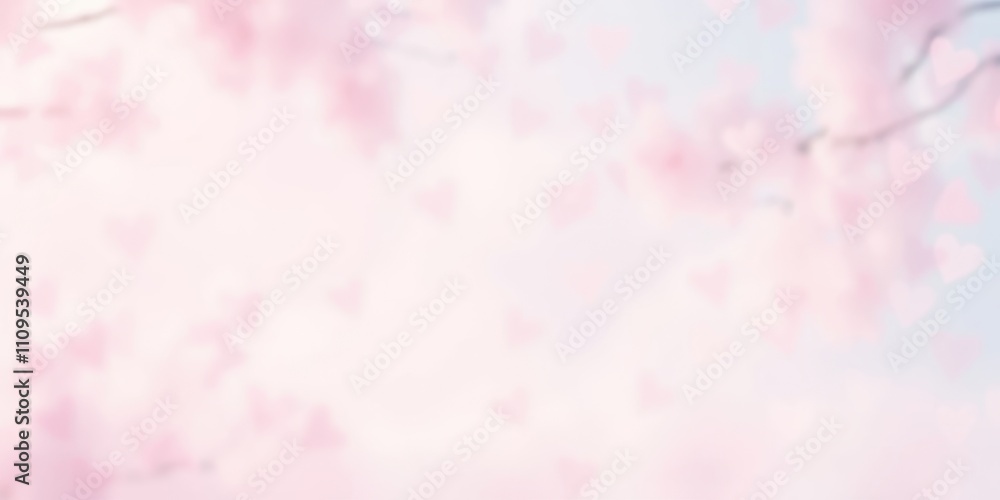 Abstract Blurred Pastel Pink and White Heart-Shaped Background with Soft Focus and Delicate Texture Abstract Blurred Pastel Pink and White Heart-Shaped Background with Soft Focus and Delicate Texture