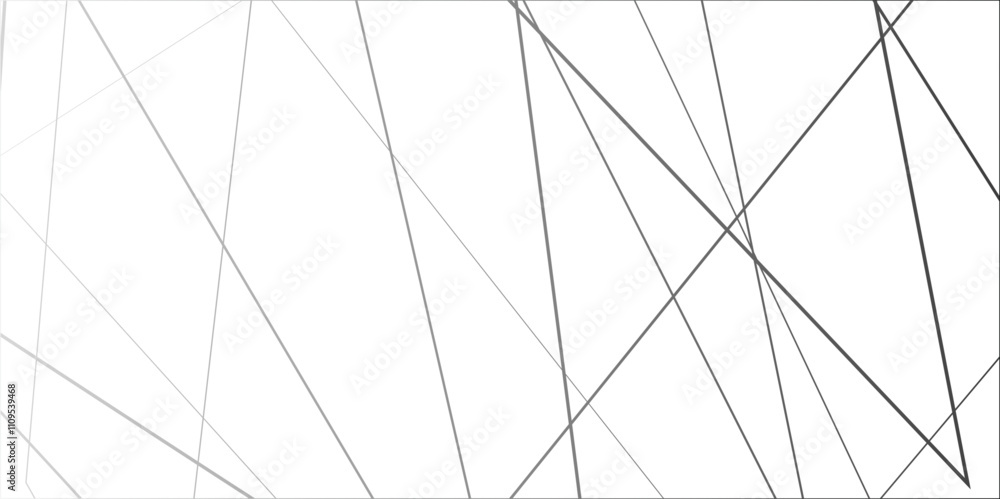 Obraz premium Abstract geometric lines background. Abstract grey and silver random chaotic liens with many squares and triangles shape background.