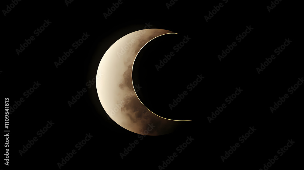 Partial sun eclipse. Eclipse. Illustration Partial sun eclipse. Eclipse. Illustration