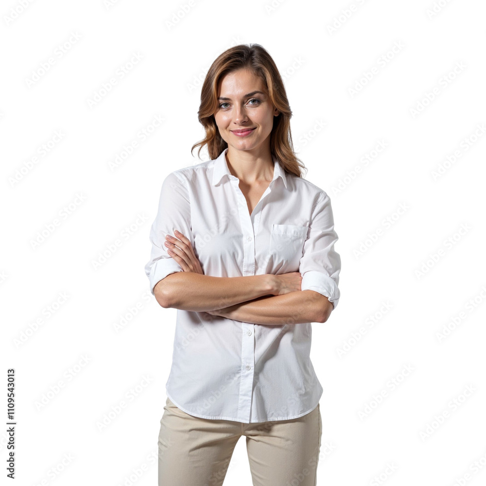 Female businessman in a business suit on a transparet background. Office worker. Busy, productive Female businessman in a business suit on a transparet background. Office worker. Busy, productive