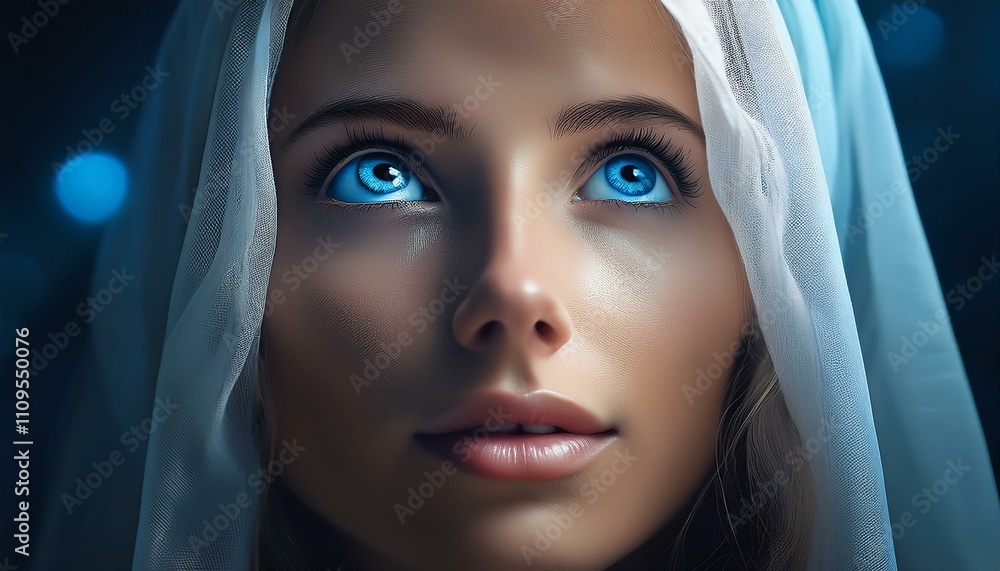 biblical female figure with blue eyes biblical female figure with blue eyes
