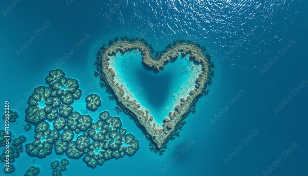 heart shaped coral heart shaped coral