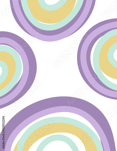 Trendy abstract print with floral and geometric elements. Suitable for social media posts, mobile apps, banner design and online advertising.