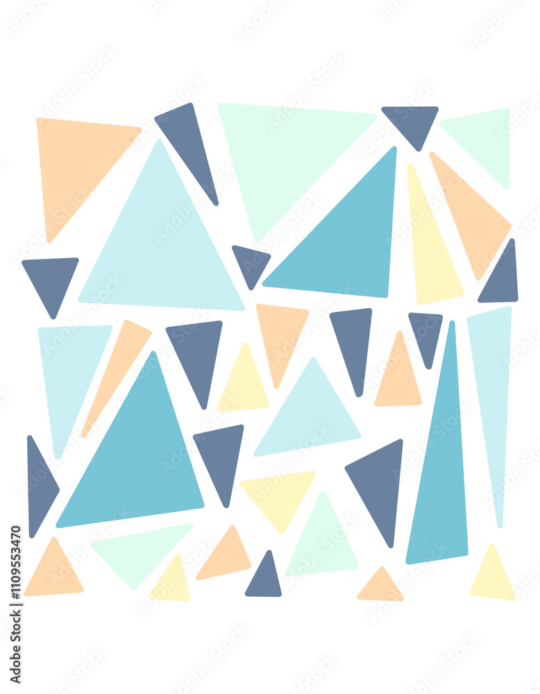 Trendy abstract print with floral and geometric elements. Suitable for social media posts, mobile apps, banner design and online advertising.