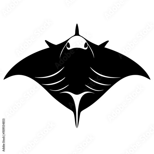 silhouette of a stingray photo