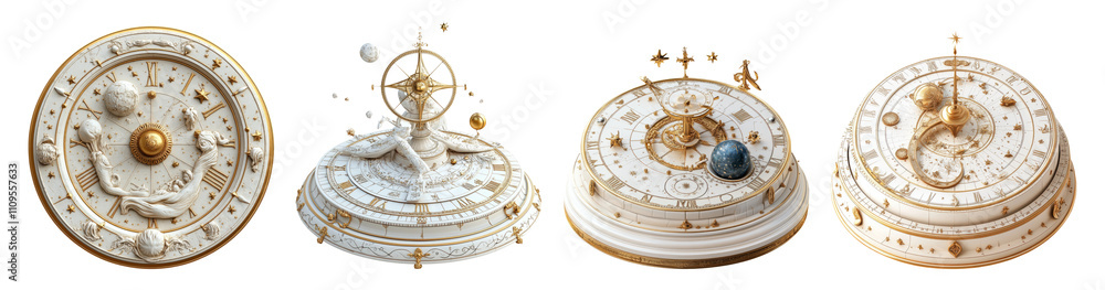 Celestial Model Collection on Transparent Background Celestial Model Collection on Transparent Background