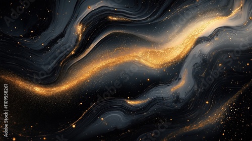 Golden Sparkle Abstract