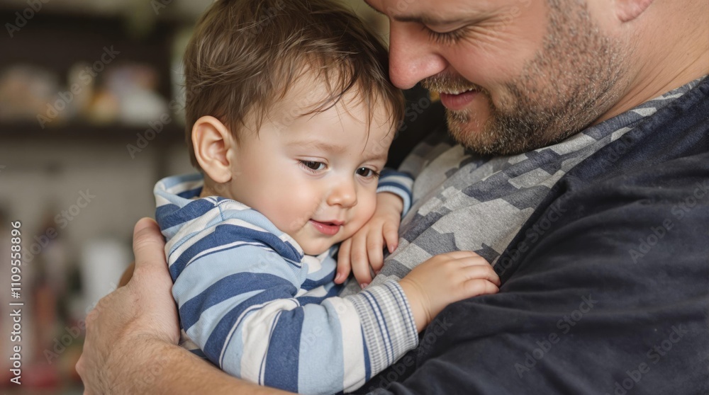 Father holding his child, symbolizing love, bonding, and the emotional connection of parenthood. Father holding his child, symbolizing love, bonding, and the emotional connection of parenthood.