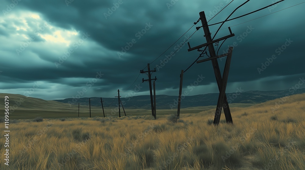Storm damage to power lines disrupts electricity supply, highlighting ...