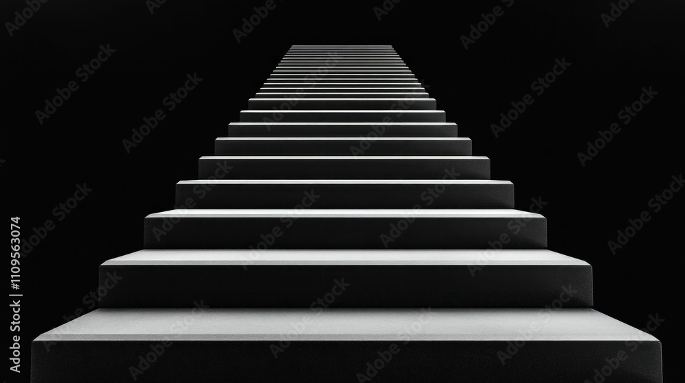 Symmetrical White Steps in Dark Space Symmetrical White Steps in Dark Space