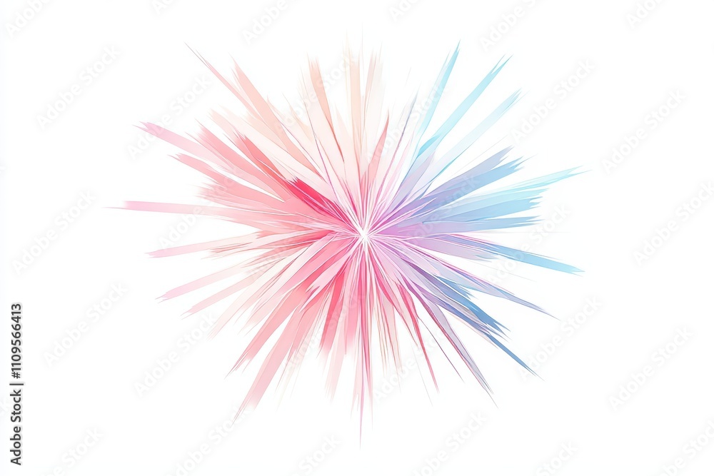 illustration of red blue firework on white background illustration of red blue firework on white background