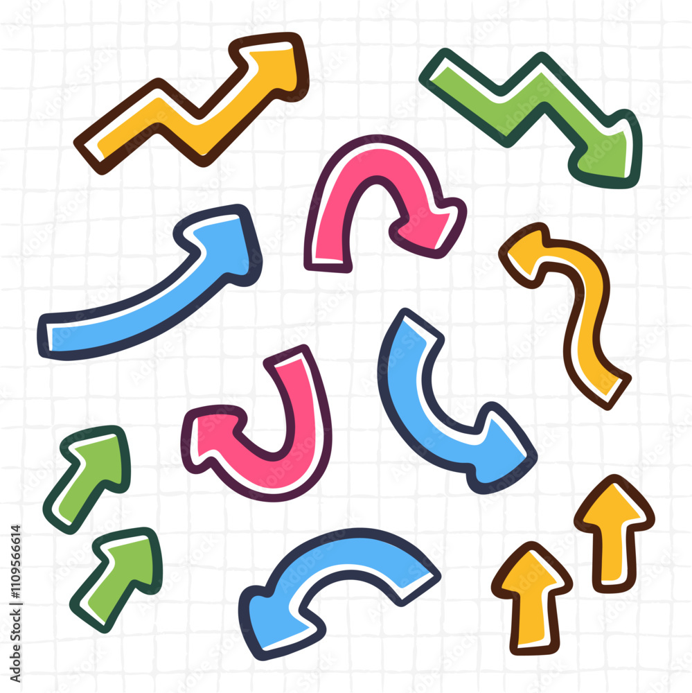 Arrow Illustrations for Direction and Infographics Arrow Illustrations for Direction and Infographics