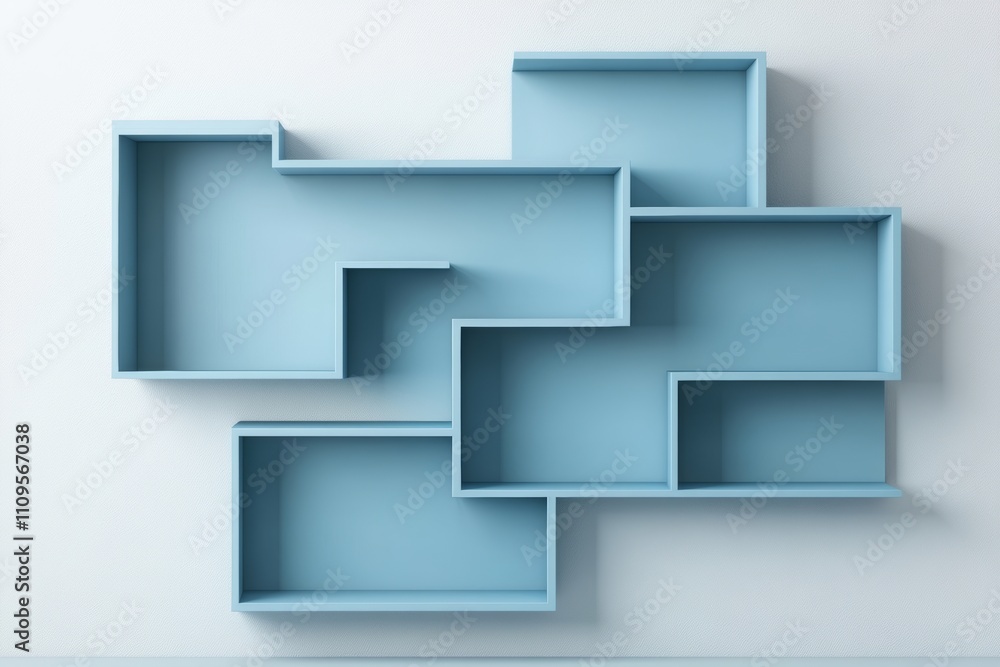 pastel blue cubes design on white background pastel blue cubes design on white background