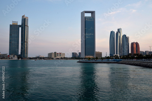 High view of Abu Dhabi city