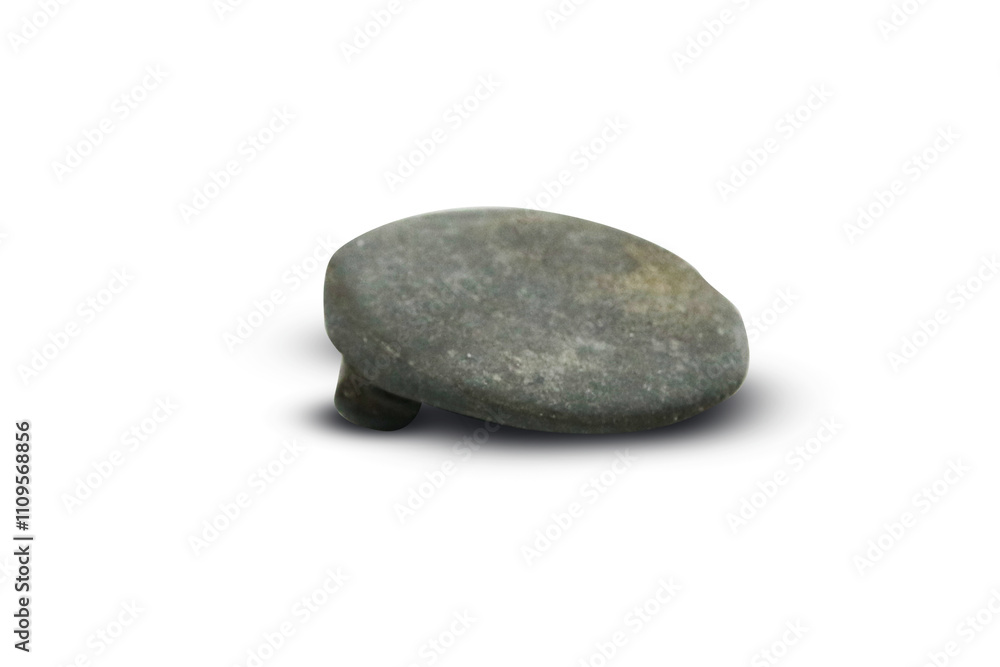 Pebbles with scratches and patterns are isolated on a Transparent background Pebbles with scratches and patterns are isolated on a Transparent background