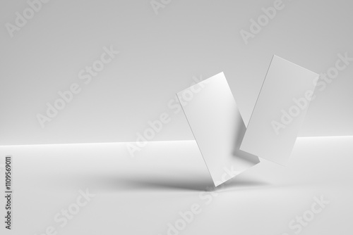 Free Download Gift Cards Mockup Falling - GFXLoad