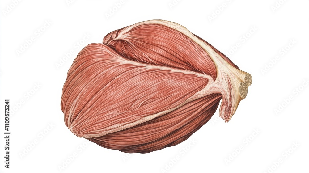 Detailed Human Muscle Structure Illustration Detailed Human Muscle Structure Illustration
