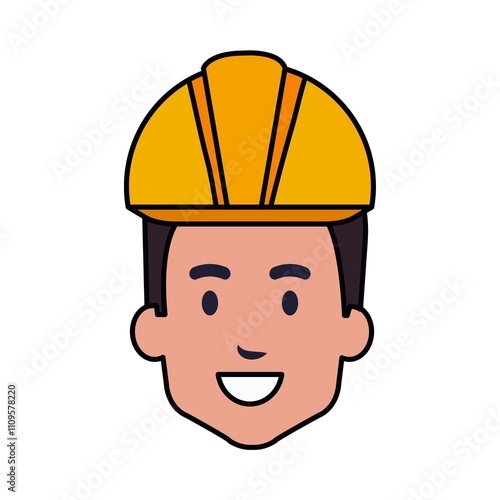 Construction worker, builder in helmet. vest. uniform. Character constructor for animation. Front. side and back view set. Body parts. postures. poses collection.