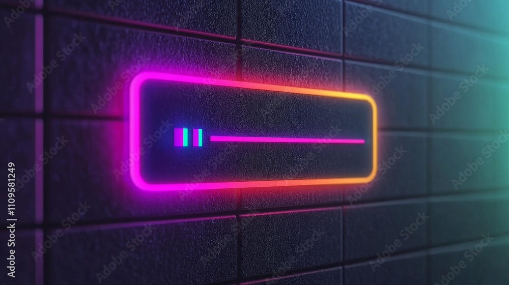 A vibrant neon sign on a textured wall, featuring a play/pause icon, radiating colorful light in a modern, digital aesthetic. A vibrant neon sign on a textured wall, featuring a play/pause icon, radiating colorful light in a modern, digital aesthetic.
