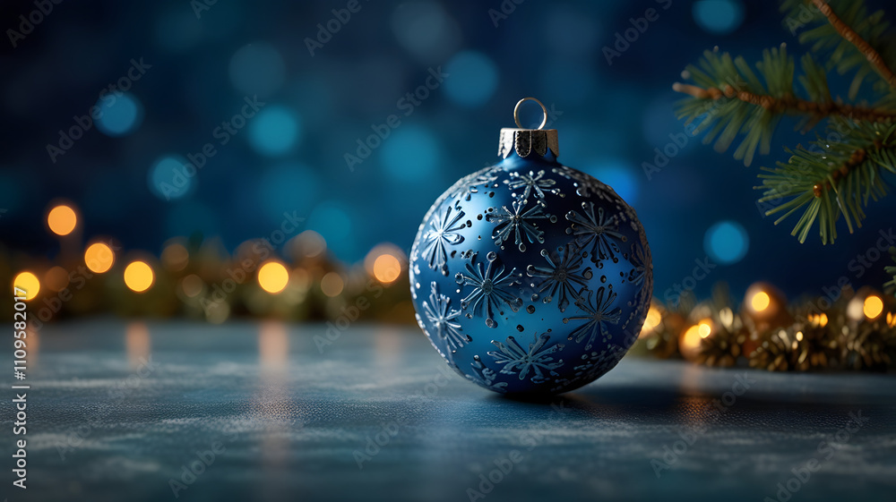 Obraz premium christmas tree decorations, ai generated