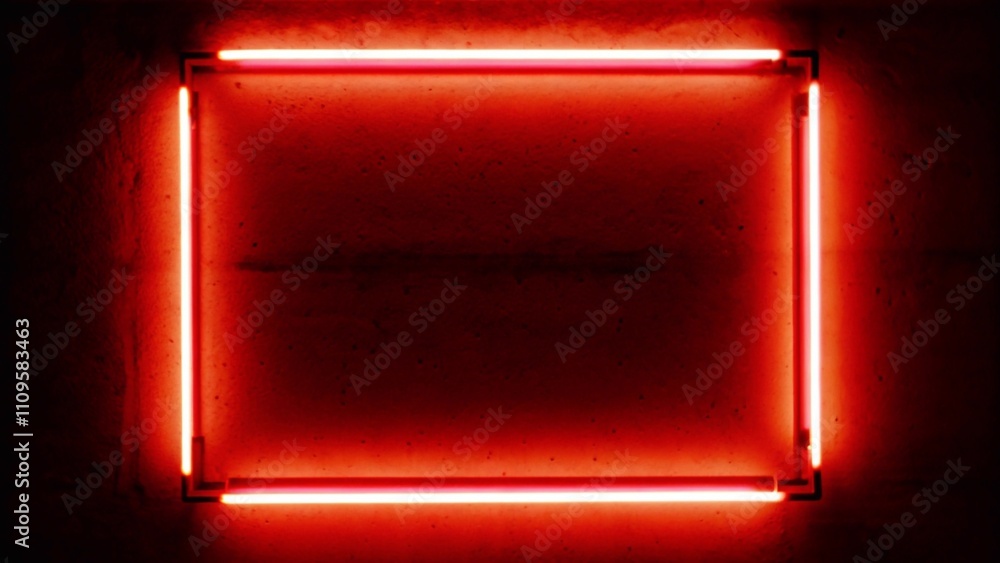 A vibrant red neon light glowing against a clean wall, creating a striking visual contrast. A vibrant red neon light glowing against a clean wall, creating a striking visual contrast.