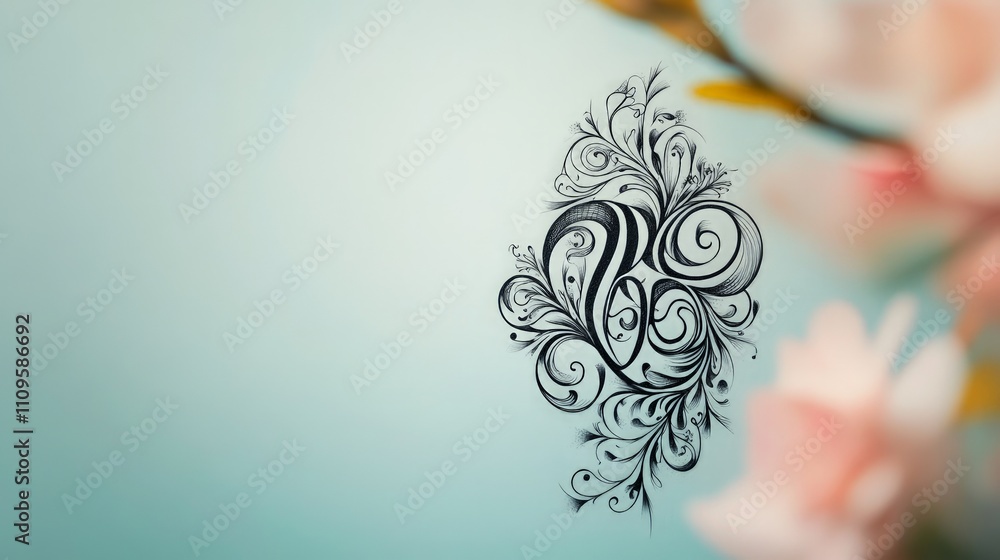 Personalized Monogram Tattoo Design, unique artistic expression, highlights individuality, perfect for representing personal identity and style in body art Personalized Monogram Tattoo Design, unique artistic expression, highlights individuality, perfect for representing personal identity and style in body art
