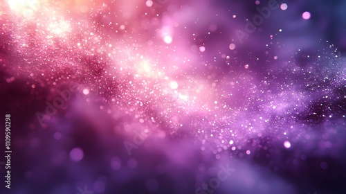 Wallpaper Mural Dreamy pink and purple galaxy with soft sparkles and light bokeh effect, perfect for a magical starry background Torontodigital.ca