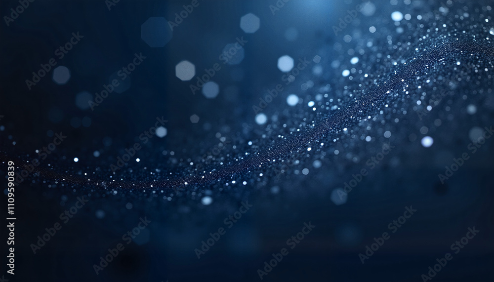 Sparkling blue bokeh on dark background Sparkling blue bokeh on dark background