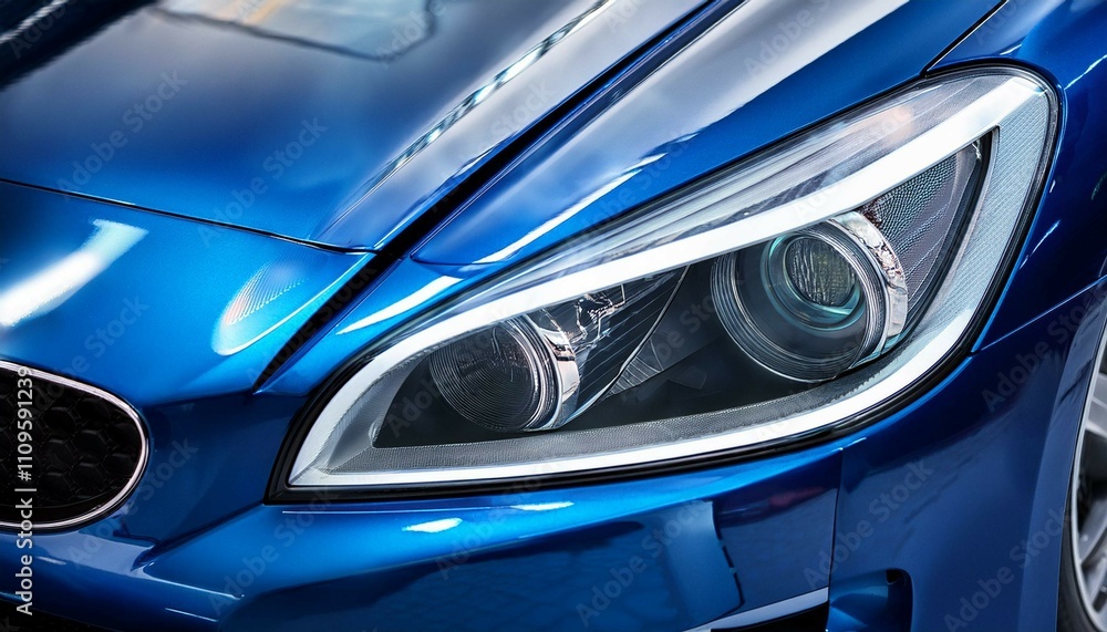 headlight of a car headlight of a car