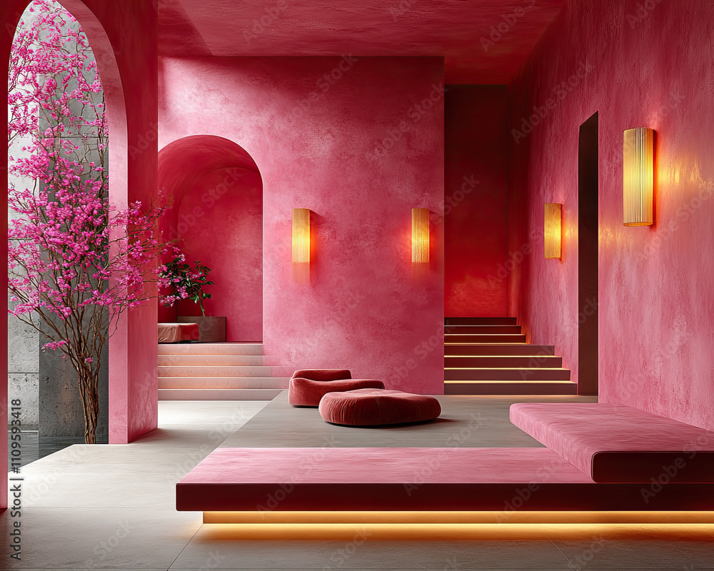 the wall of a room that is decorated in shades of color the wall of a room that is decorated in shades of color