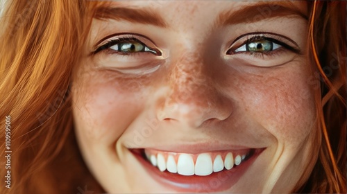 close-up woman with happy face