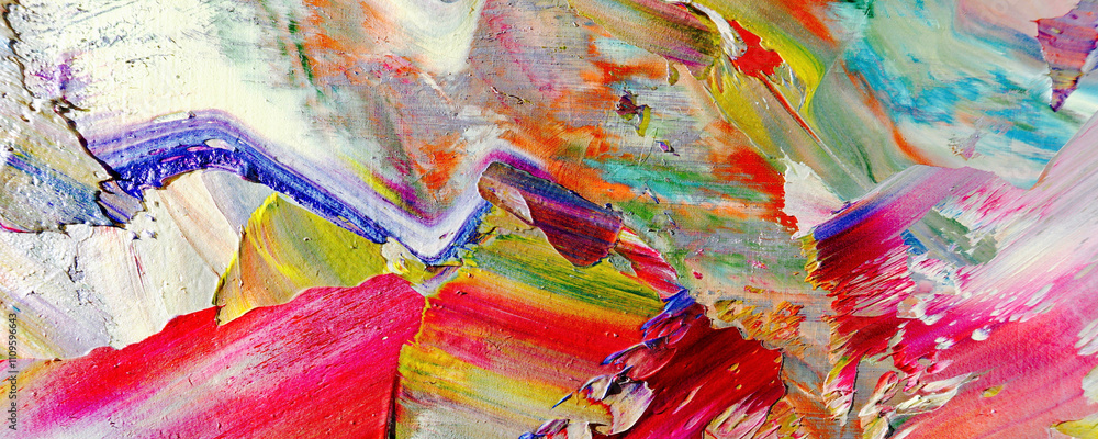 Fototapeta premium Abstract art background . Hand painting artwork on canvas .