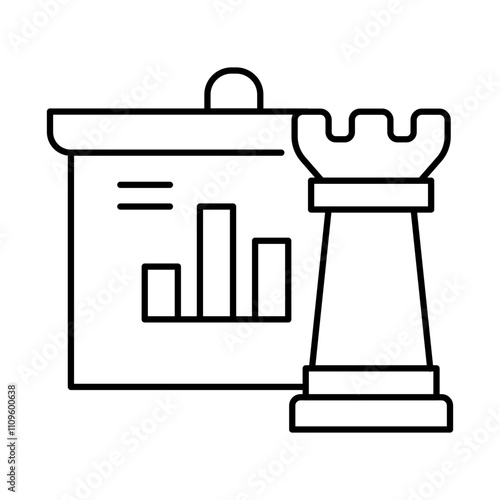 Data Strategy – Chessboard with Graph Representing Planning and Data Utilization