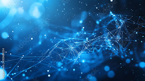 Luminous and dynamic texture background in a blue design