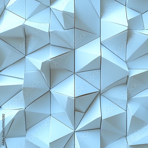 CCreative Abstract Artwork Highlighting Geometric Shapes with Light Blue Polyhedral Background photo