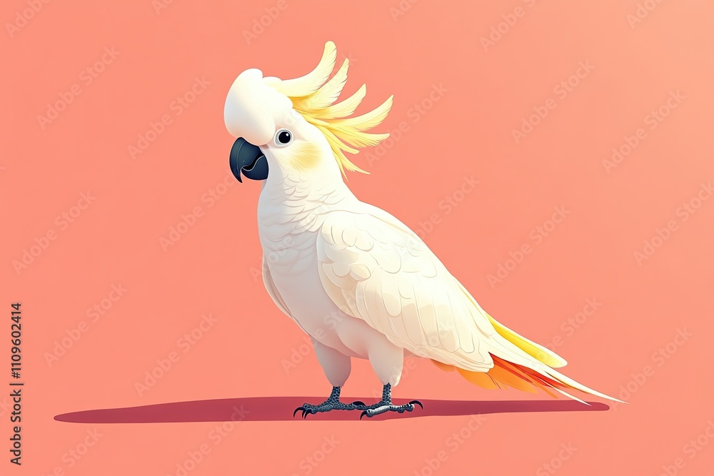 Illustration of bird against solid background Illustration of bird against solid background