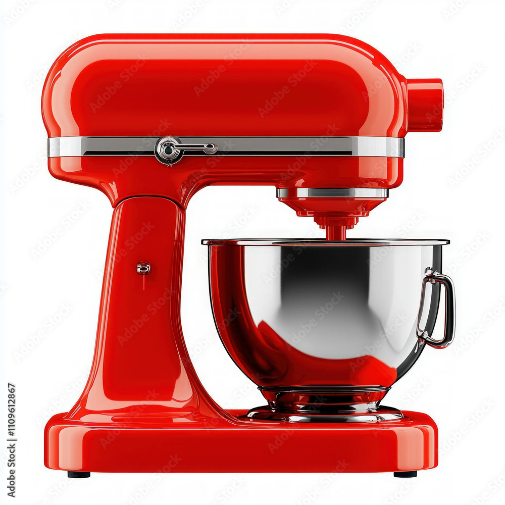 Red Mixer Isolated Red Mixer Isolated
