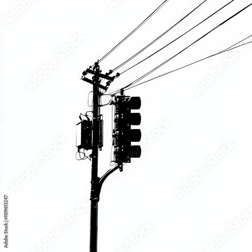 Traffic Signal Silhouette, ...