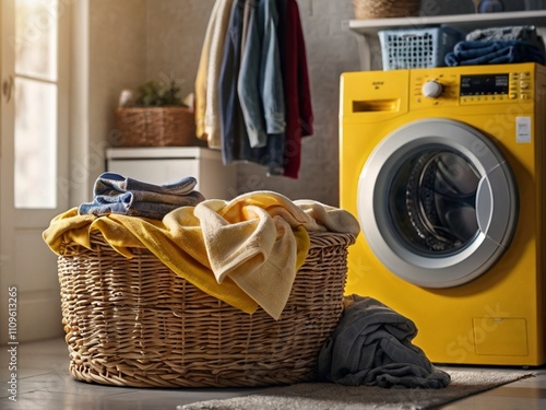 washing machine and laundry photo