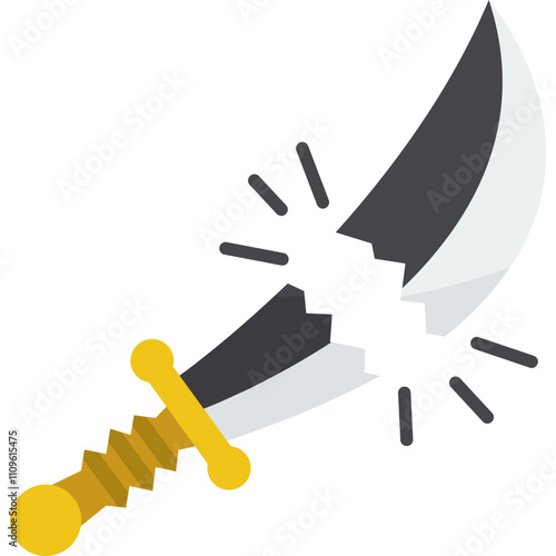 Sowrd Break Vector 
