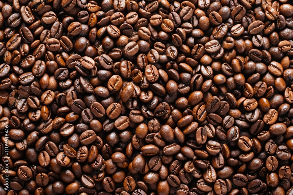 Photo of Big pile of fresh roasted coffee beans. Food photo for backdrops or recipes Photo of Big pile of fresh roasted coffee beans. Food photo for backdrops or recipes