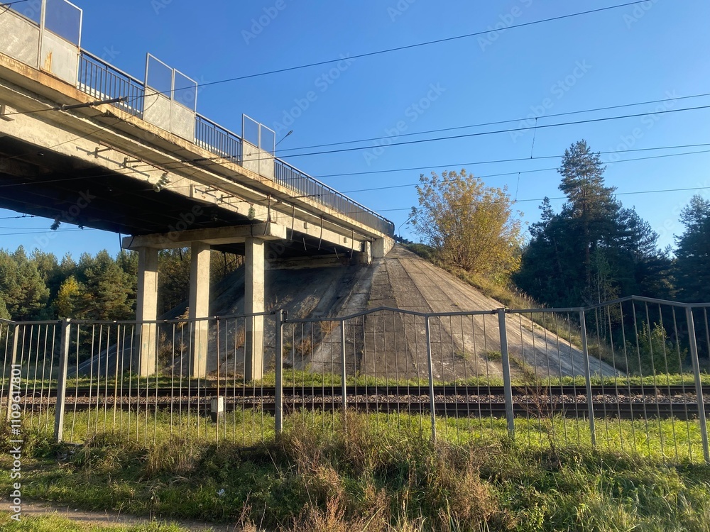 Bridge over the railroad
