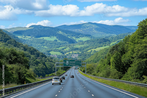 Overhead Motorway Sign