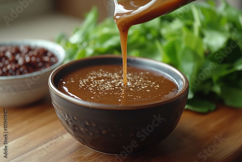 Salad Dressing Pour