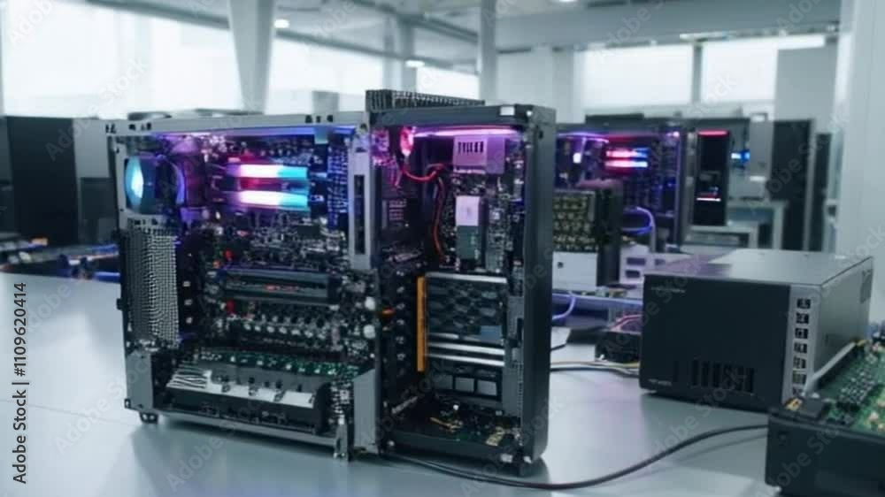 Artificial intelligence in a computing system, innovation in AI machine learning, tech and electronics Artificial intelligence in a computing system, innovation in AI machine learning, tech and electronics