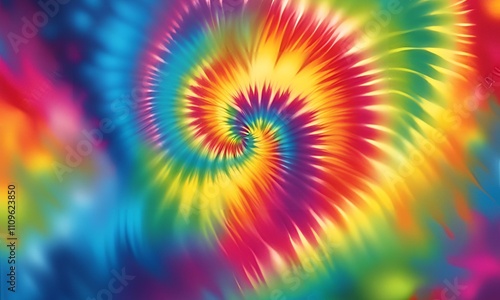 Tie-Dye Effect with swirls of bright, vivid colors