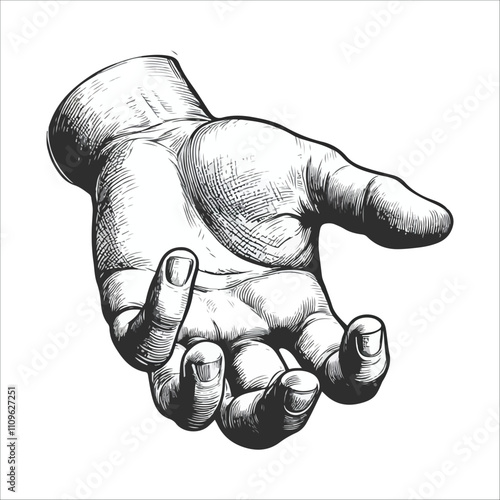 BEST HAND VECTOR COLORFUL &SILHOUTTE