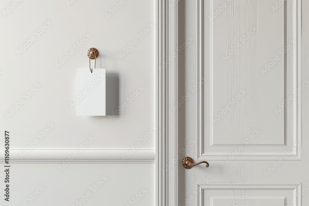 Minimalistic door design with elegant border modern interior aesthetics Minimalistic door design with elegant border modern interior aesthetics