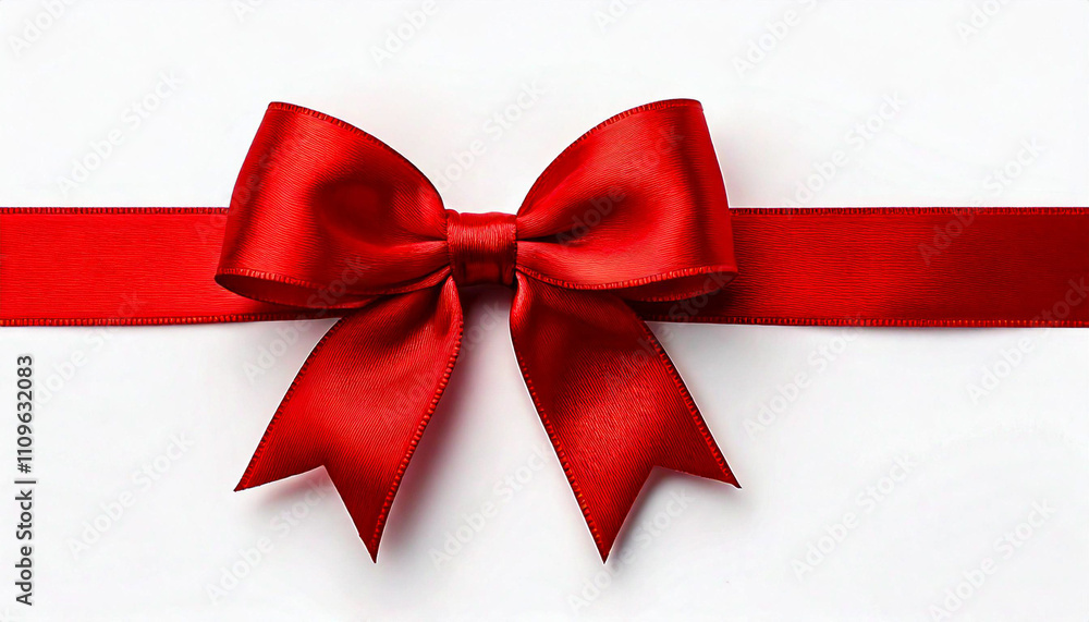 red bow on a white background red bow on a white background